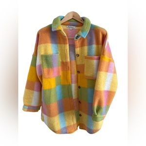 Davi & Dani, fleece shirt jacket